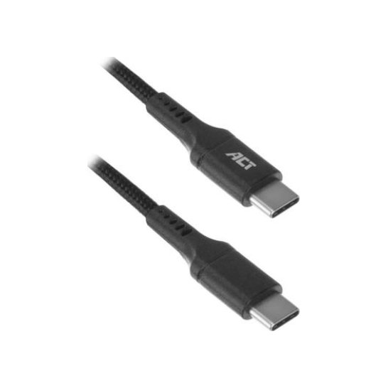 ACT AC3096 USB-kabel 1 m USB 2.0 USB C Zwart