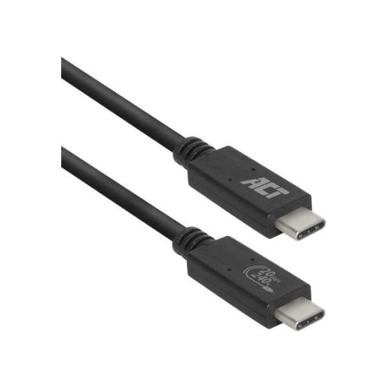 ACT AC7431 USB-kabel 1 m USB4 Gen 2x2 USB C Zwart