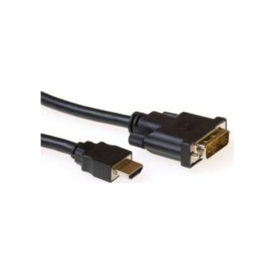 ACT AK3739 video kabel adapter 1 m HDMI DVI-D Zwart