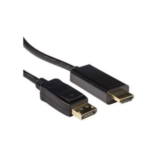 ACT AK3991 video kabel adapter 3 m DisplayPort HDMI Zwart