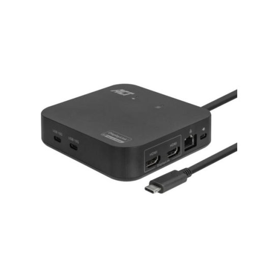 ACT USB-C Docking Station 4K, zwart