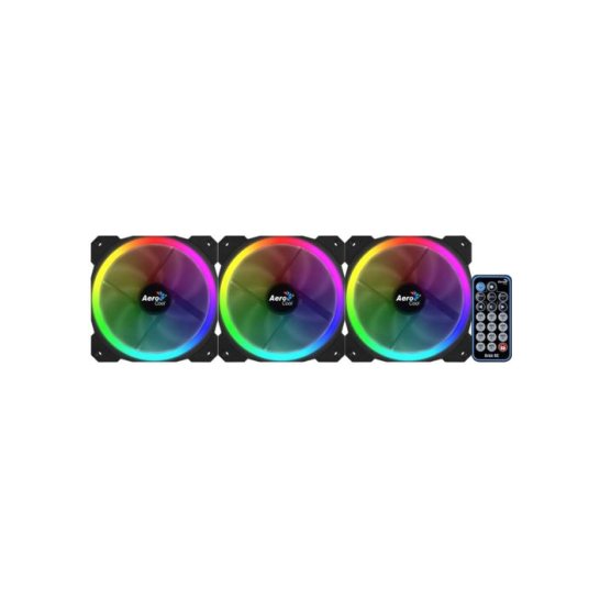 Aerocool Orbit RC 3x120MM RGB/GAMING +Remote 14.1dB