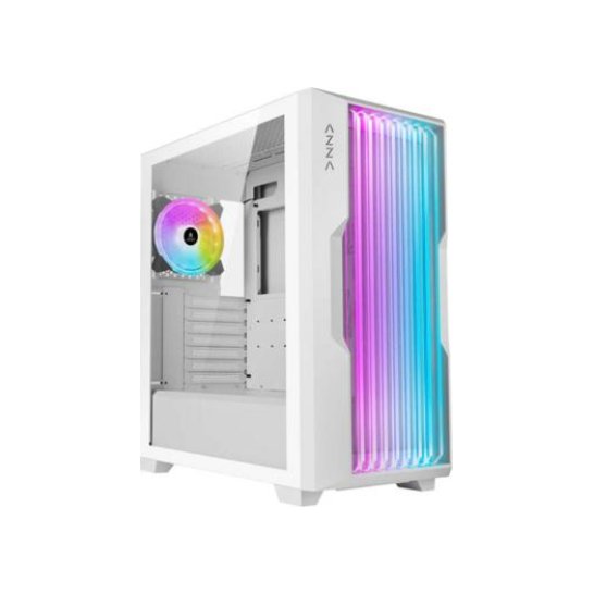 Case Azza Guardian 520 Midi Tower White Glass