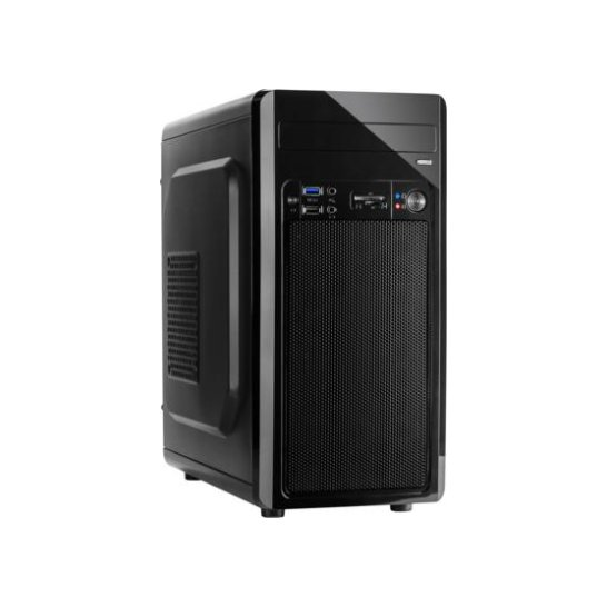 Case Inter-Tech MC-02 Micro Tower Zwart NO-PSU