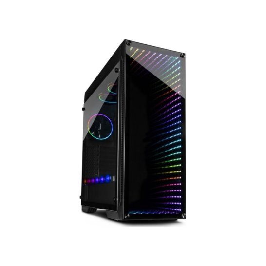 Case Inter-Tech X-908 Infini2 Tower Zw. ARGB sync Glass ATX