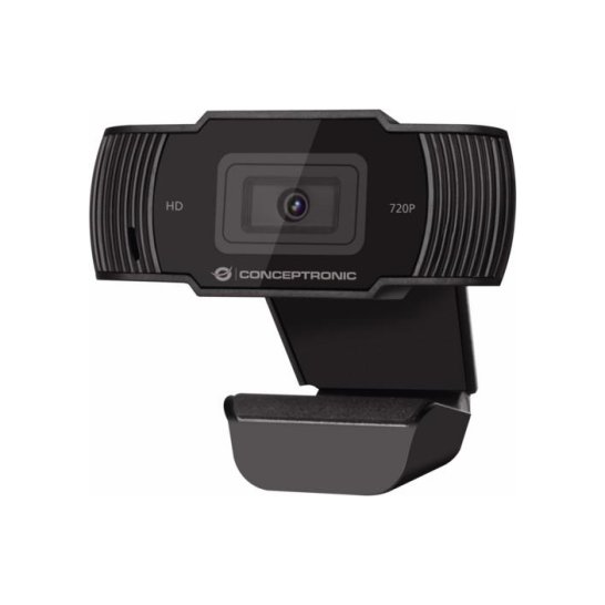 Conceptronic AMDIS 720P HD Webcam + Microphone zwart