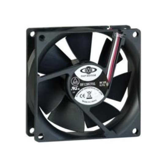 FAN Inter-Tech 80MM FAN/Cooler Zwart