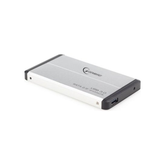 Gembird Externe 2.5inch SATA harddiskbehuizing USB 3.0, zilv