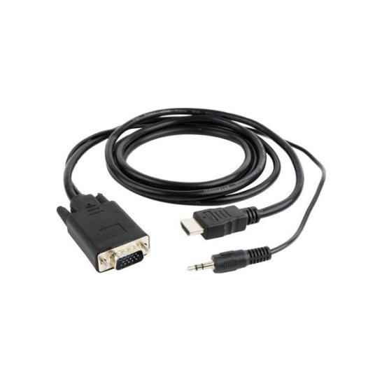 Gembird HDMI naar VGA kabel met audio, 1.8 meter