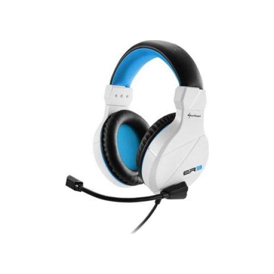 HS Sharkoon RUSH ER3 Headset Zwart, Blauw, Wit