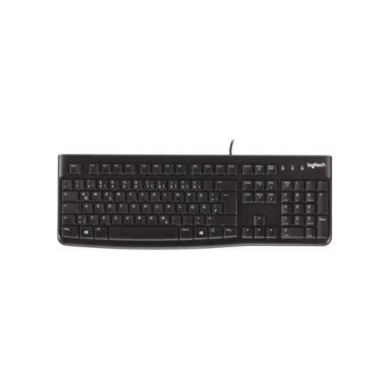 KYB Logitech Keyboard K120 USB QWERTZ Duits Zwart