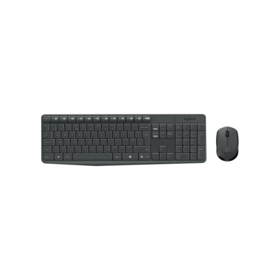 KYB Logitech Ret. Wireless Desktopset Keyboard + Mouse MK235