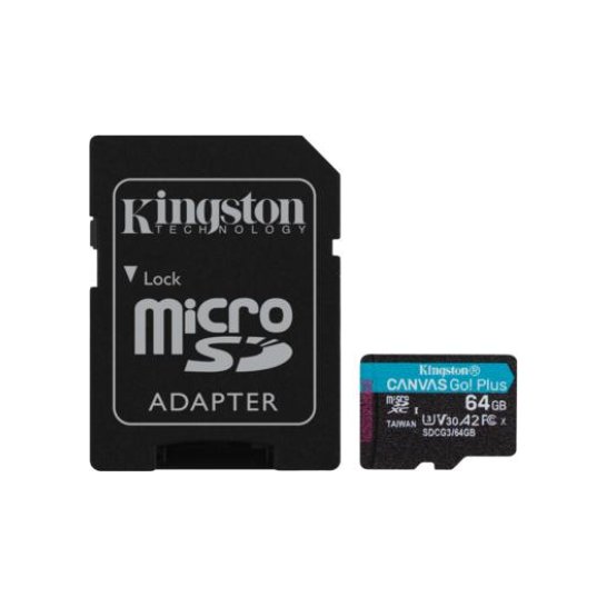 Kingston Technology Canvas Go! Plus flashgeheugen 64 GB Micr