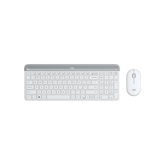 Logitech MK470 Keyb. + Mouse USB QWERTY Engels Wit