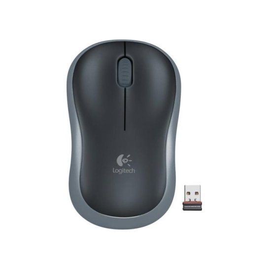 MS Logitech M185 Wireless Mouse Swift Grey