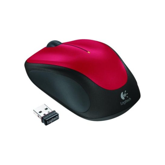 MS Logitech Ret. Wireless Mouse M235 Red