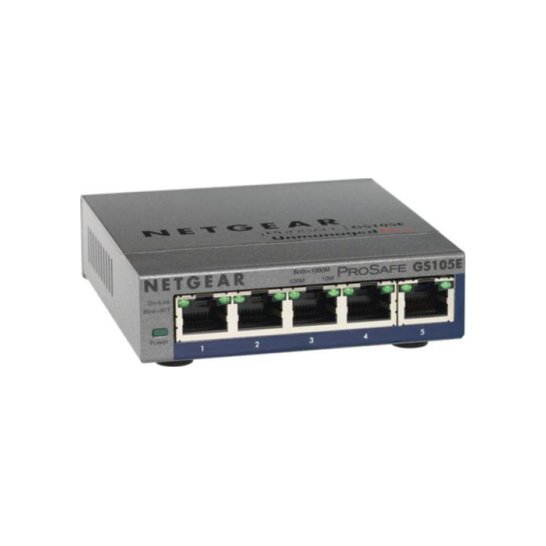 Netgear ProSafe Plus 5 Port Webm. Gigabit Ethernet Switch