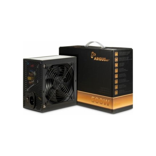 PSU Inter-Tech Argus500 W 20+4 pin ATX Zwart