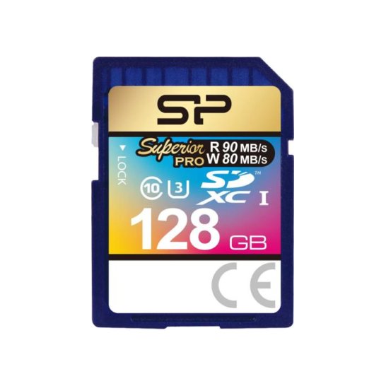 SD Silicon Power Superior Pro 128GB SD UHS-I Klasse 10