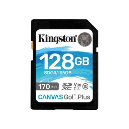 SDCard Kingston Canvas Go! Plus 128GB SD UHS-I Klasse 10