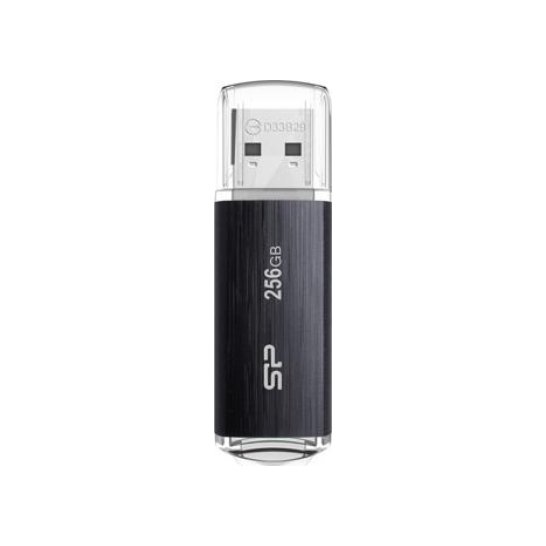 USB Silicon power 256GB 3.0 Zwart