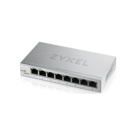 Zyxel GS1200-8 Managed Gigabit Ethernet Switch Zilver